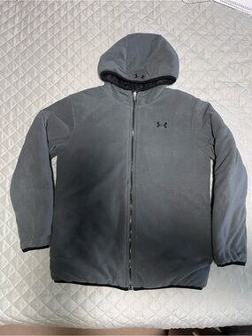 Under Armour Men's Reversible Pronto Puff -Zip Hooded Jacket